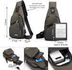 Waterproof Sling Bag Crossbody Backpack for Men Women Sling Backpack Hiking Daypack Multipurpose Cross Body Chest Bag - Image 6
